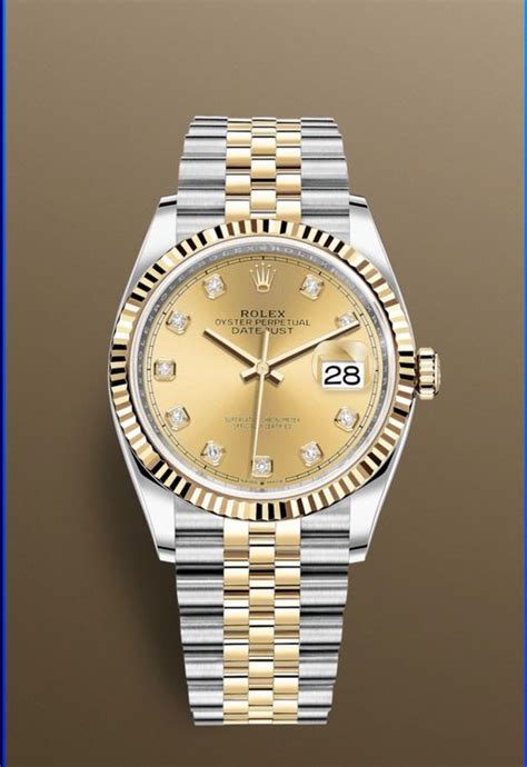 rolex datejust 36mm mit brillanten diamanten|rolex sunray datejust 36.